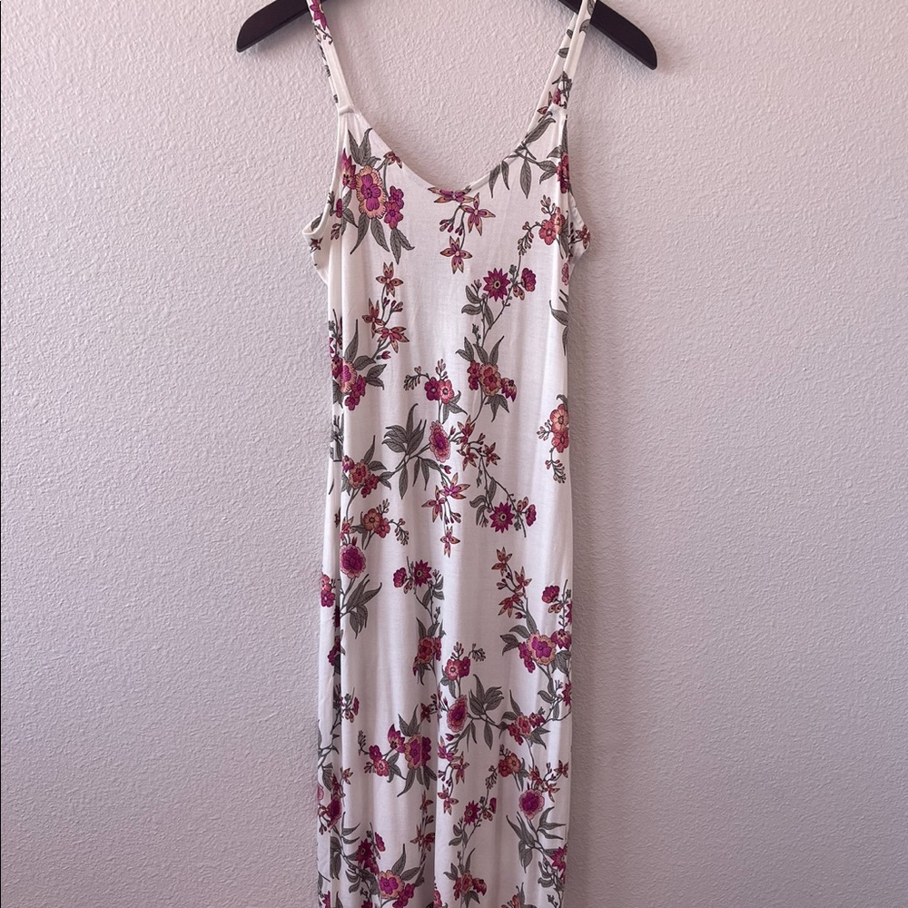 White Floral Maxi Dress